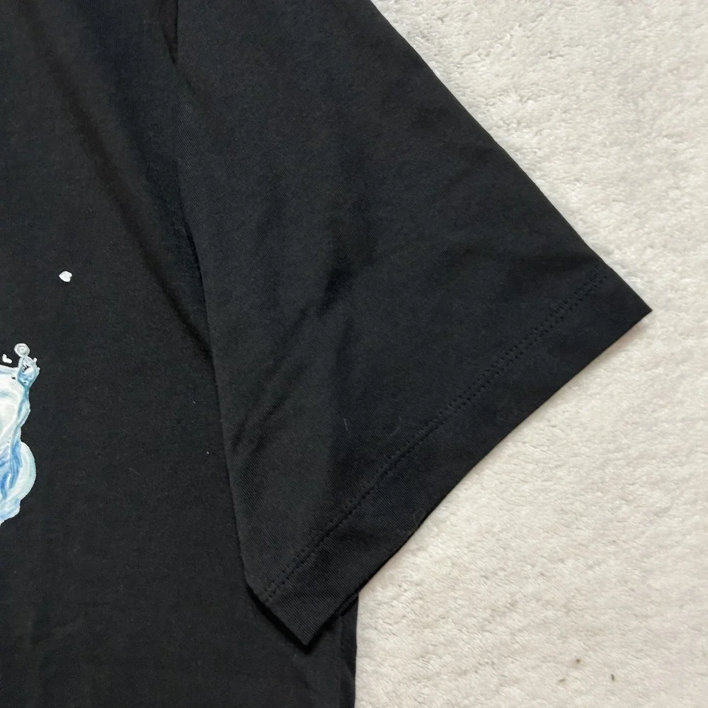 Jordan Mens Size L Black Flight Essentials AJ1 Short Sleeve Athletic Shirt ()